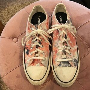 Fun Pink & Grey Tie Die Converse All Stars